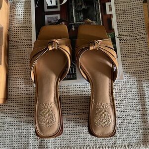 Vince Camuto Tan Leather Sandals